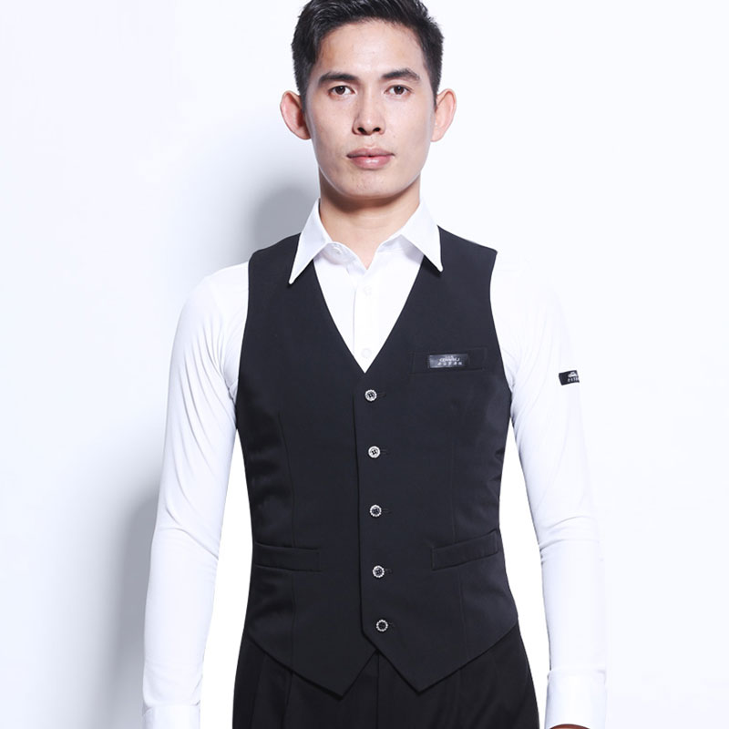 Danboro modern dance vest men's new national standard dance waltz dance suit tops men's dancing clothes practice clothes