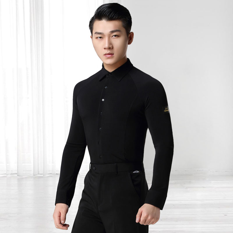 Danboro brand multi-color men's long sleeves national standard dance dress waltz dance costume shirt ballroom dance square dance