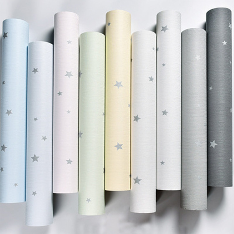 Wallpaper self-sticking in Nordic wind bedroom waterproof university bedroom dorm female decoration children's wall sticker wall paper