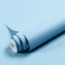 Light Blue Sky Blue Wall Paper Self-Glued Bedroom Living Room Waterproof Dorms Ins Nordic Wind Trim Background Wall Sticker Wallpaper