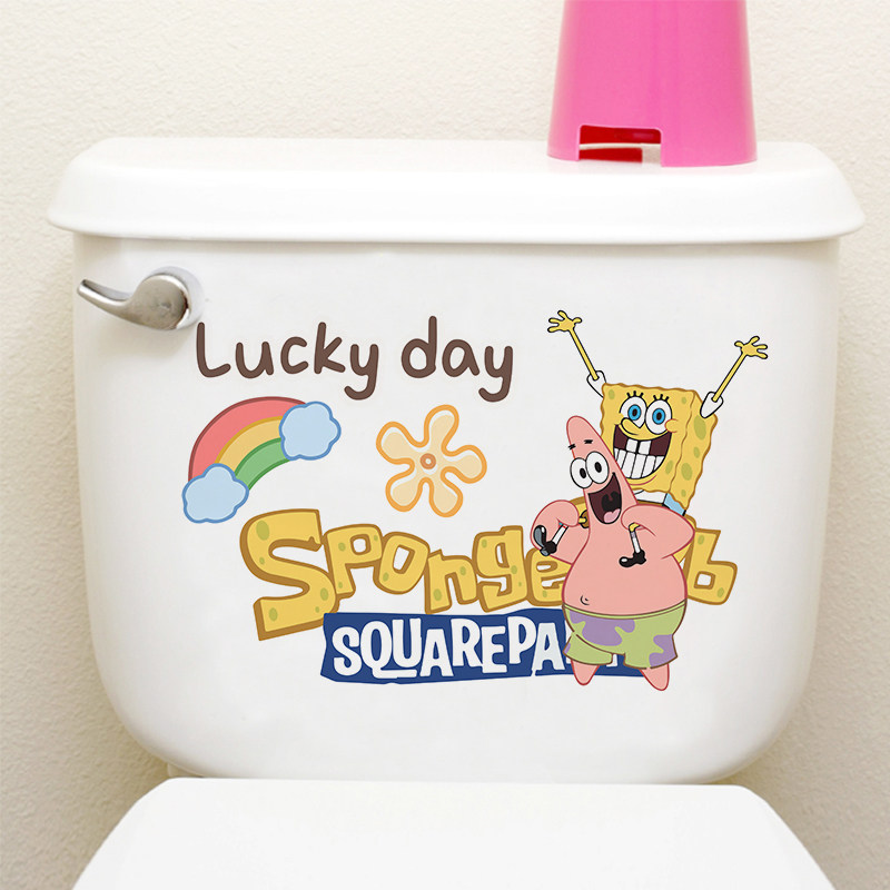 Cartoon Flushing Tank Decoration Sticker Makeup Room Toilet Creativity Personality Stickler Cute Horse Lid Decoration Applid