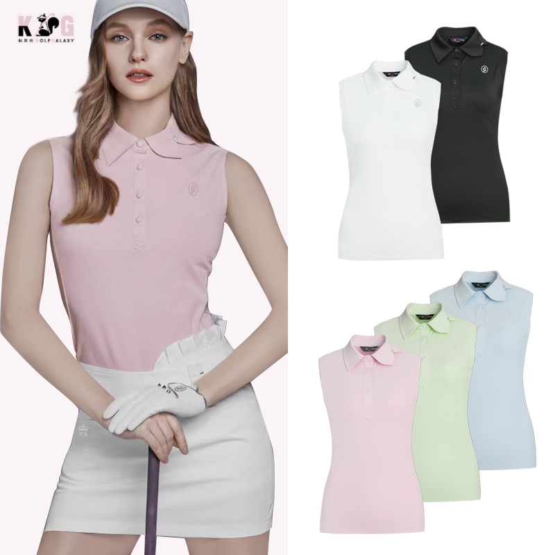 2022 Spring and Summer New Style Lightweight, Breathable, Moisture-Absorbing and Quick-Drying Badminton and Tennis Multi-Color Beautiful Sleeveless Golf T-Shirt