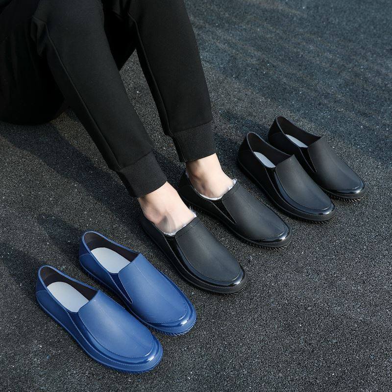 Rain Shoes Boy Summer Light Set Shoes Waterproof Shoes Non-slip Fashion Low Bunch Rubber Shoes Softbottom Kitchen Work Rain Boots
