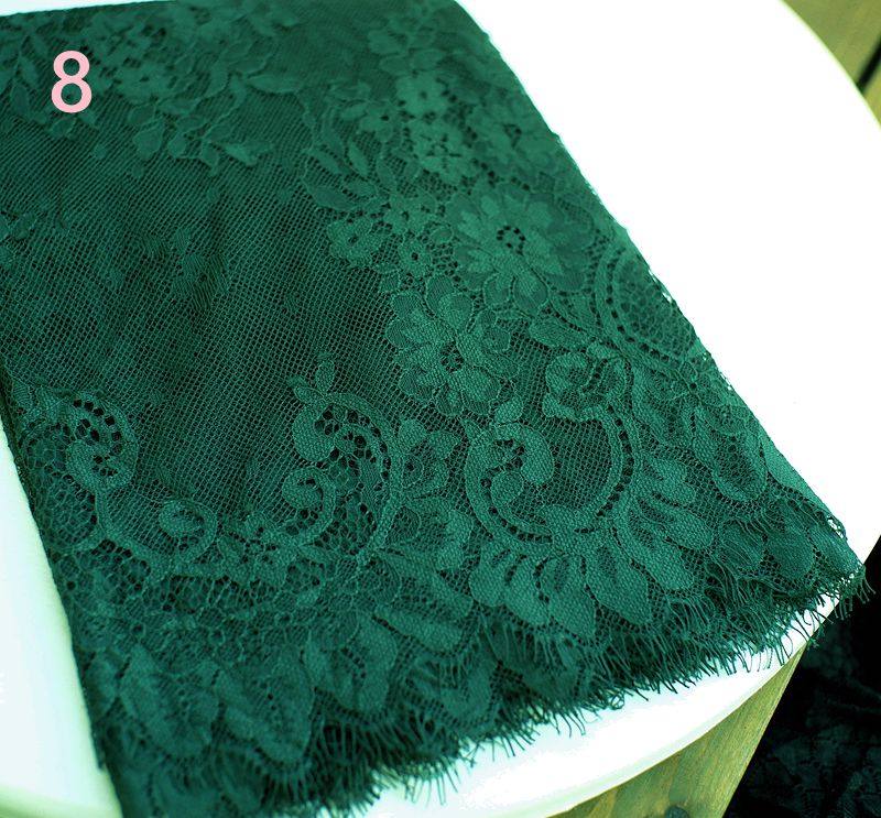 (3 mt/los) Chantilly Spitze Stoff 40 cm Wellenförmige Nylon Kleid Wimpern Spitze Französisch Spitze Stoffe – Detail 40