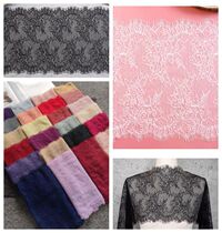 3 meters long 23 cm wide hollow eyelashes lace fabric wholesale DIY underwear clothing decorative accessories