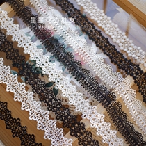 Wide 3-35cm water soluble polyester light lace handmade DIY clothing necklace headwear sewing decorative lace accessories