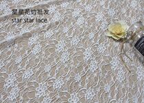 Black and white lace dress dress dress fabric wide 1 5 m quality hollowed-out embroidery decorative fabric lace Fabric