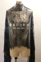 Soft export lace eyelash accessories lace handmade DIY clothing material wedding base shirt scarf fabric