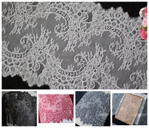 Exquisite eyelash lace embroidery gauze accessories 35cm wide sexy lingerie decoration DIY lace embroidery lace fabric