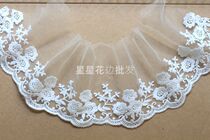 Exit Unilateral Water Soluble Mesh Yarn Lace Embroidered Lace Fabric DIY Clothing Wedding Dresses Headlining Window Curtain Fabric Art Accessories