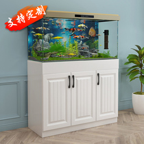 Cabinet partition load-bearing European-style custom-made base cabinet fish tank non-base household floor cabinet shelf solid wood simple cabinet