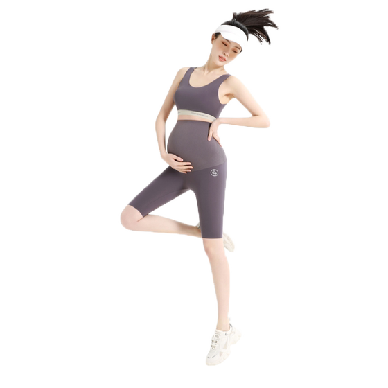 Pregnant women's shark pants shorts, pentagram leggings, summer thin exterior wearing Barbie yoga safety pants female pregnant women summer dress