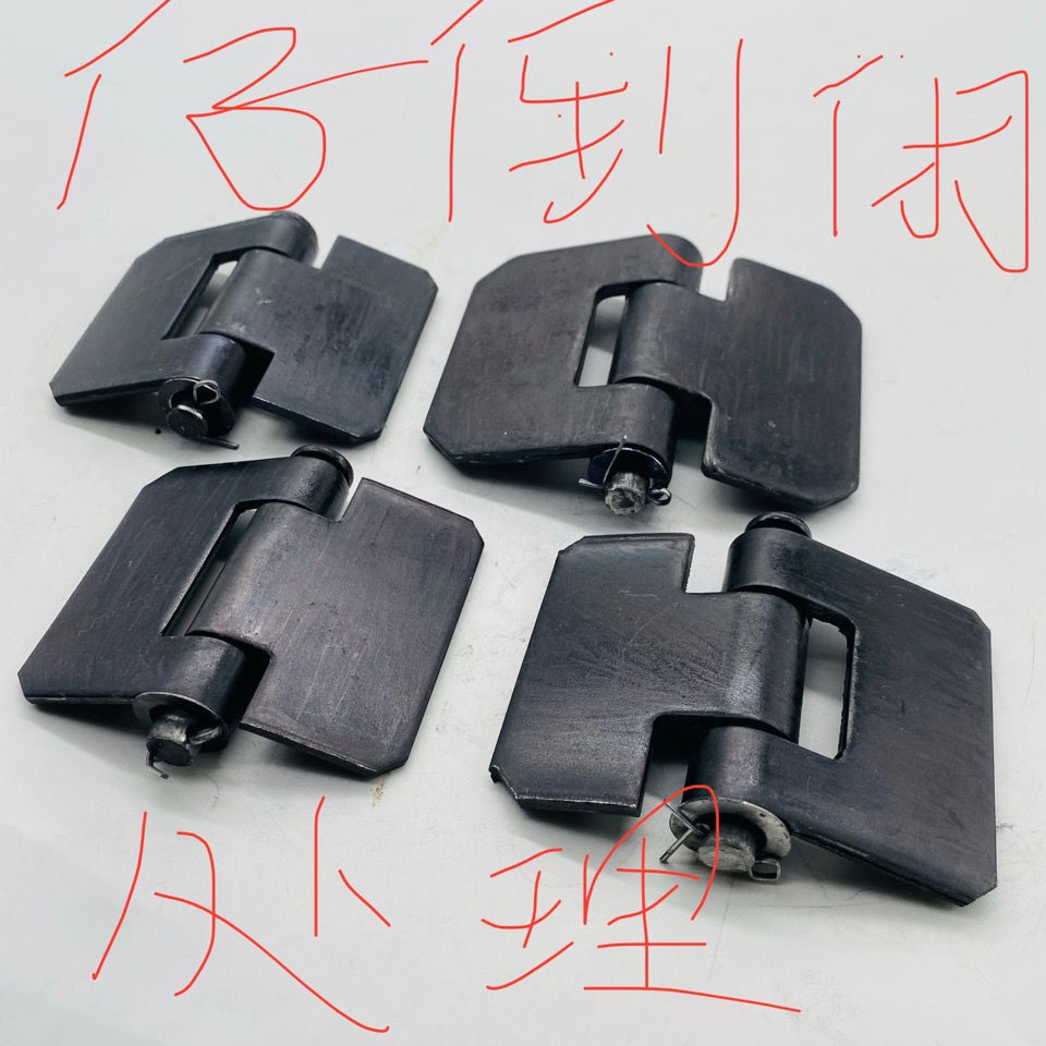 Detachable hinge detachable electric welding hinge thickened heavy flag-shaped hinged rental house iron door shaft lotus leaf