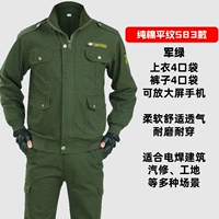 Чистый хлопковый военный зеленый набор 583