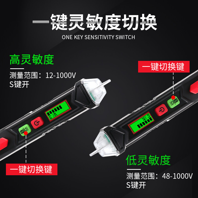 Inductive Pen for Detecting Breakpoints, Testing Circuits, Intelligent Breakpoint Testing Pen, Breakpoint Detector, High-Voltage Pen