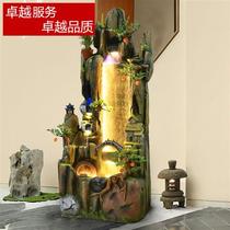 High-end fake mountain fountain water view living room office balcony humidifier alpine water decoration furnishings luxury