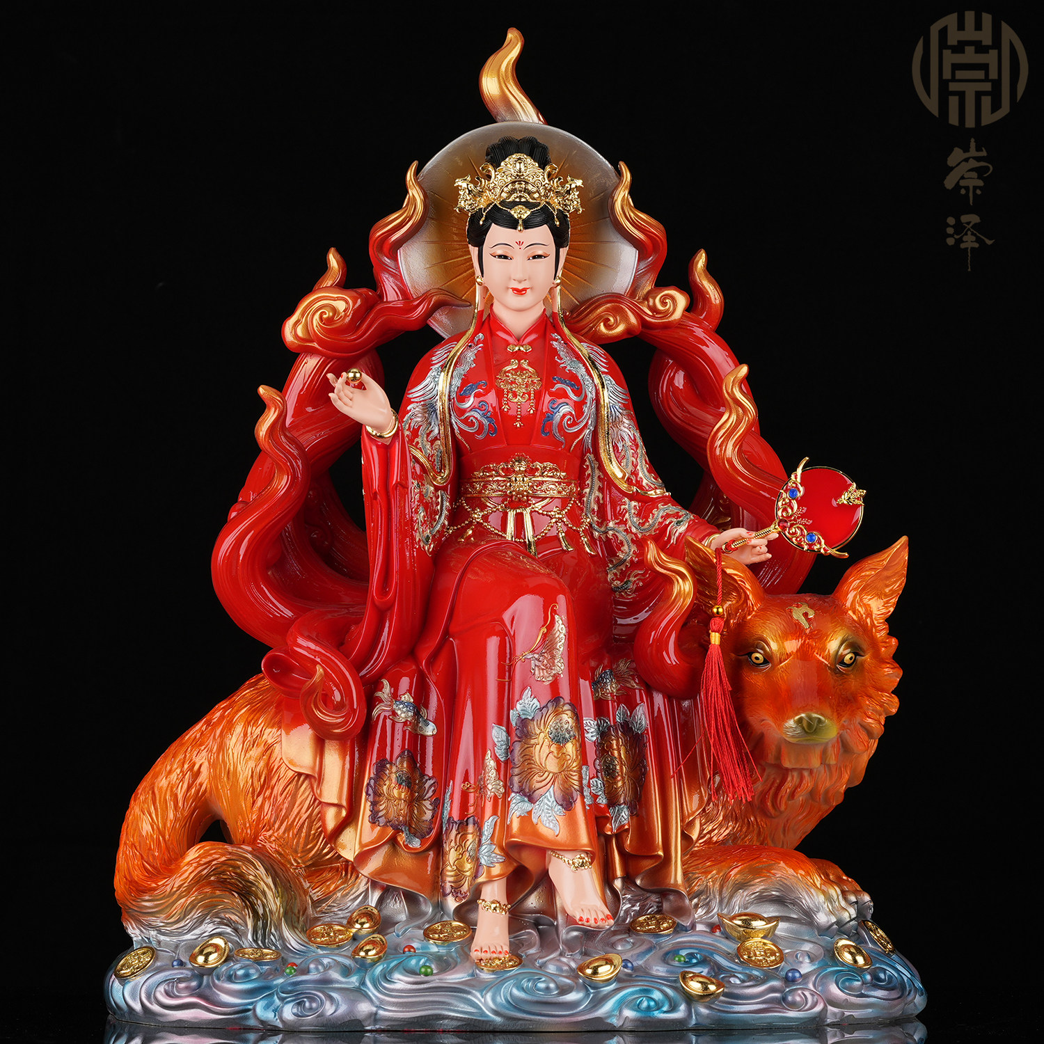 仏教美術 仏像 三清道祖 元始太上老君道徳霊宝天尊神像 銅製品 工芸品