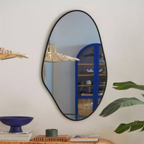 Simple net red shaped mirror in wind decoration mirror can wall up American toilet cosmetic mirror irregular creativity