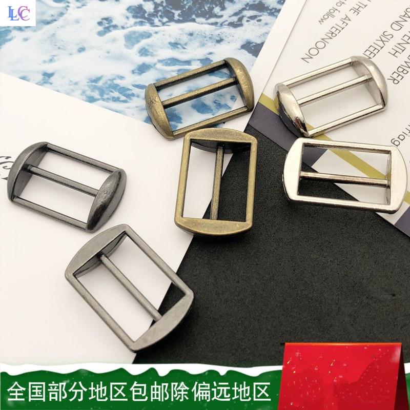 Buckle in the back of the duck tongue cap Slide adjustment to the belt cap adjusting three-gear buckle fitting metal cap with a hitch 