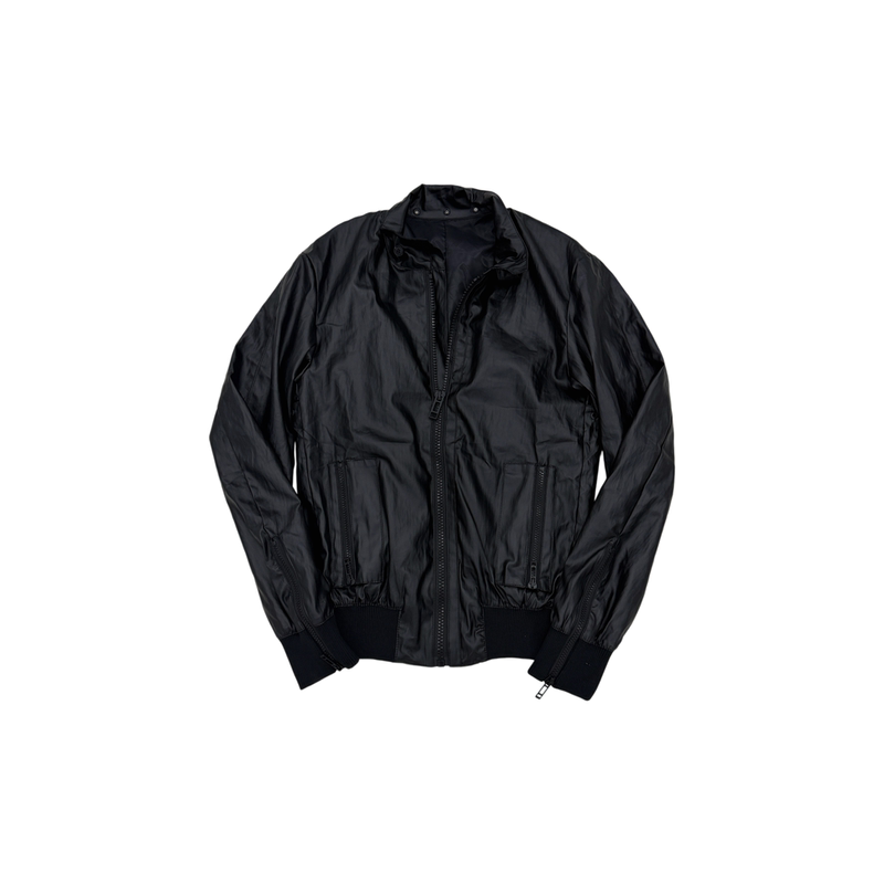 Tear Heaven Tear Dh Black Coated Slim Fit Bomber Jacket Hediboy Skinny
