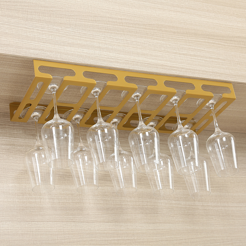 The glass is 12 cm hanging red wine cup frame household wine cabinet to hold the glass frame poured wine rack