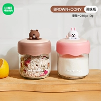 Банка для приправ с крышкой - набор из двух частей тип КОРИЧНЕВЫЙ + тип КОНИ (с маленькой ложкой)