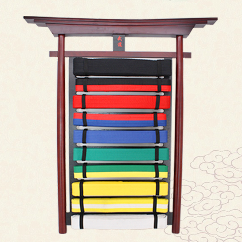 Taekwondo Road with exhibition rack Belt Show Belt Show Hall Renovation rack Road with storage floor Overhead Walking Track with hanging rack