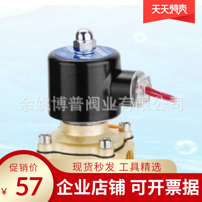 2W-160-15 Water Gas Valve 4 min Brass material DN15 BOPU manufacturers direct sales