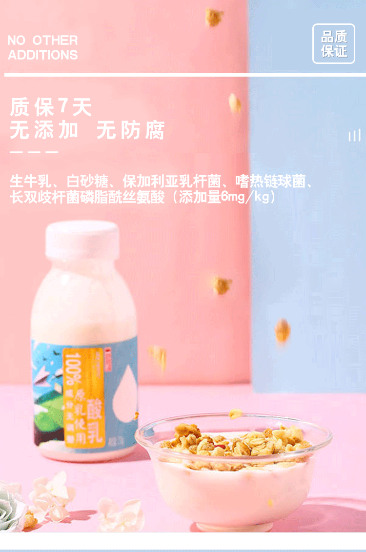 安辰乳业PS酸乳牛乳食品酸奶2瓶