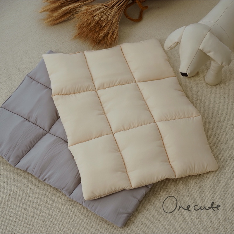 C01 pet cushion dog solid color bag cushion thickened macaron Korean style soft, versatile, fashionable and colorful