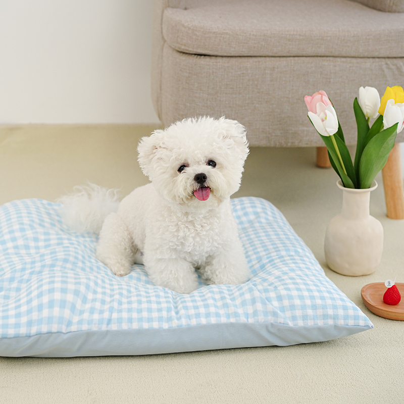 Dog kennel cat kennel four seasons universal lattice puppy bed removable and washable sleeping mat Teddy cat pet bed pet mat