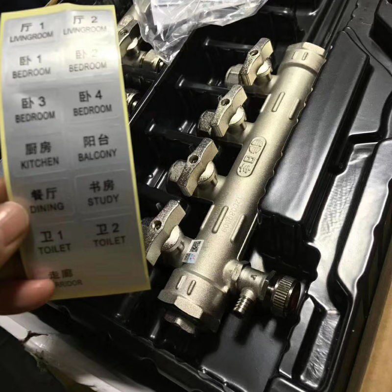 All-copper Foshan Rifeng new floor heating pipe special water divider original supervisor 1 inch DN25 full set of valves