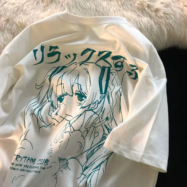 [Oversized T Shirts Anime Y2k Women's T Shirt Print Clothing]