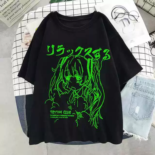 [Oversized T Shirts Anime Y2k Women's T Shirt Print Clothing]