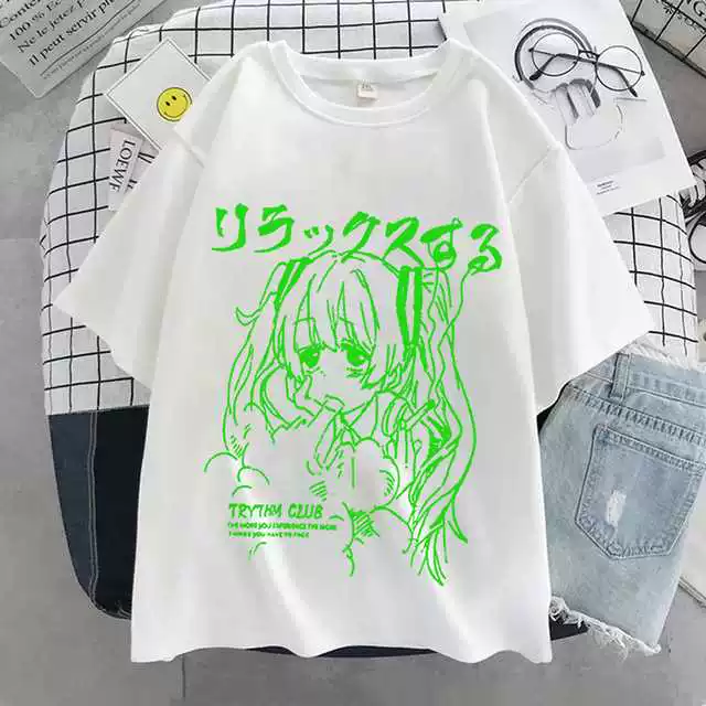 [Oversized T Shirts Anime Y2k Women's T Shirt Print Clothing]