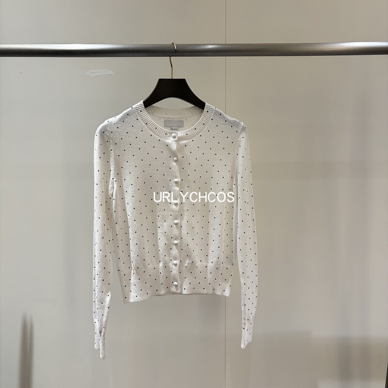 Urlychcos Women's Clothing 2026 Autumn New Casual Fresh Polka Dot Print Knitted Cardigan Long Sleeve Top Urlychcos Women's Clothing 2026 Autumn New Casual Fresh Polka Dot Print Knitted Cardigan Long Sleeve Top