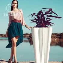 GRP Florid Flowerpots Creative Styling Mall Park Beauty Chen Florator Hotel Art Ground Large Vase Direct
