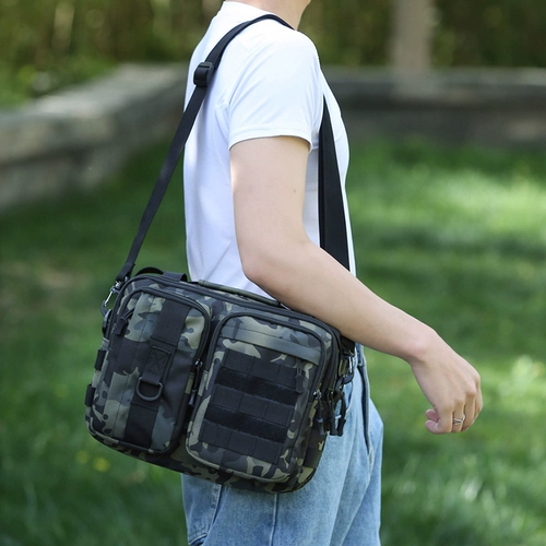 Тактическая сумка на одно плечо, портативная водонепроницаемая камуфляжная сумка через плечо для путешествий