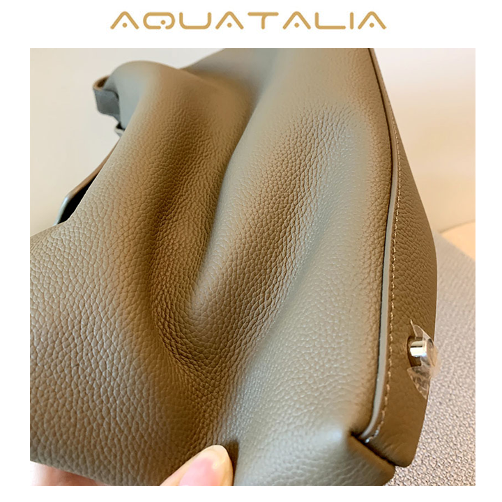  Aquatalia Underarm bag, shoulder bag one shoulder, genuine leather