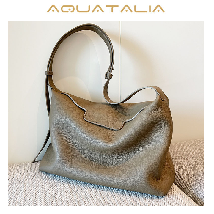  Aquatalia Underarm bag, shoulder bag one shoulder, genuine leather