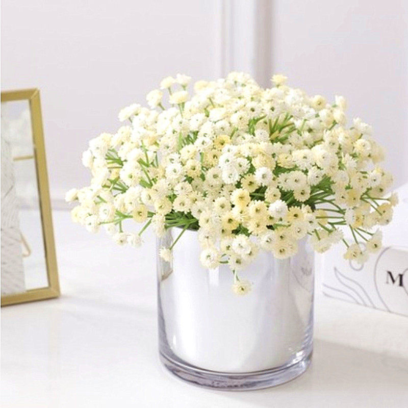 Small bunch of gypsophila artificial flowers plastic fake flowers living room coffee table dining table home decoration ornaments diy decorations