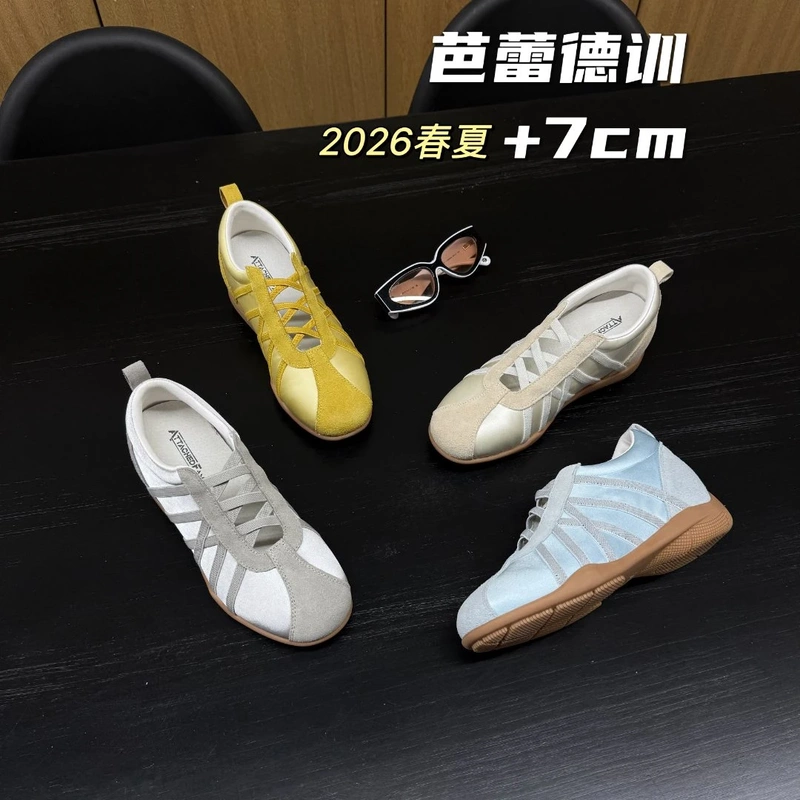 New Arrival: Fan Xiaoluo 7cm Height-Increasing German Training Shoes, Retro American-Style Forrest Gump Shoes, Women's Summer Thin-Soled Casual Sandals