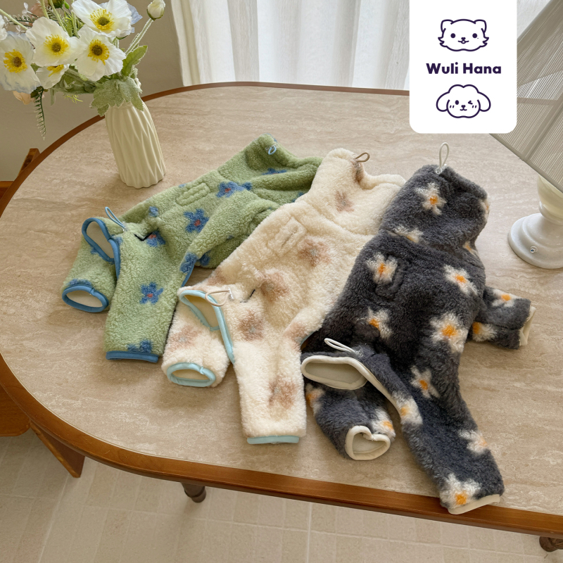 Wulihana Pet Clothes Dog Jumpsuit Four-Legged Outfit Wheat Grass Velvet Coat Winter Thickened Bichon Teddy Puppy Wulihana Pet Clothes Dog Jumpsuit Four-Legged Outfit Wheat Grass Velvet Coat Winter Thickened Bichon Teddy Puppy