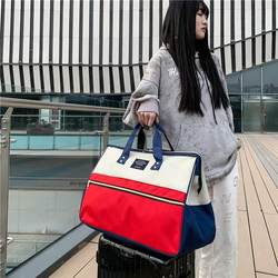 세트 가능한 트롤리 가방 여성용 가방 일본과 한국 대학 스타일 핸드백 야외 경량 단거리 여행 가방