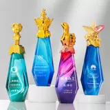 Новая красочная смола красочная пятиконечная Star Thumb Crown Company Company Memoryorative Award Award witheding на заказ