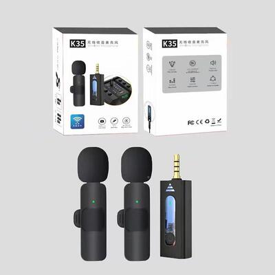 taobao agent New K35 wireless microphone microphone 3.5 loudspeaker 2.4G noise reduction radio collar clip wheat