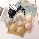 Кружевной высококачественный бюстгальтер без косточек, сексуальные бретели, топ с чашечками, красивая спина