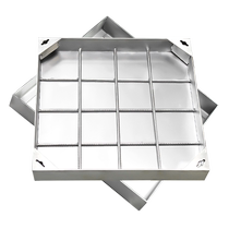 304 stainless steel invisible manhole cover square decorative drainage sewer manhole cover sewage round 201 manhole cover customization