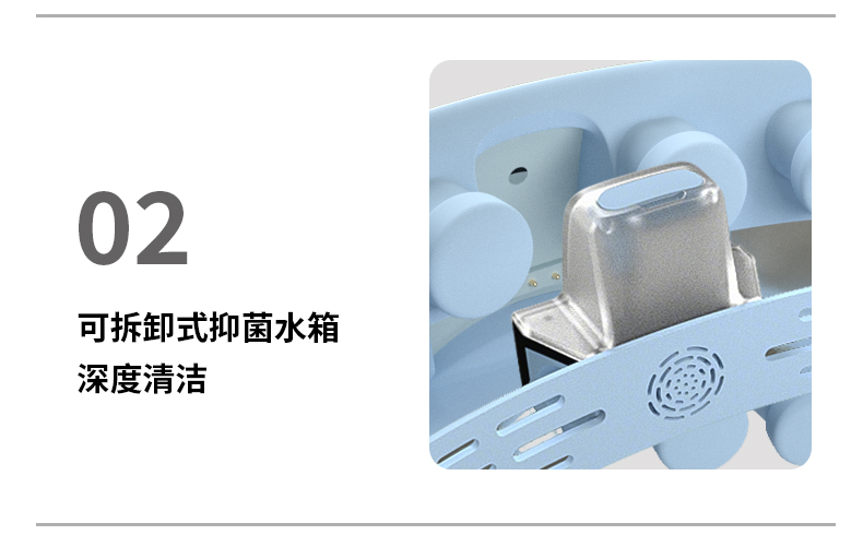 【中国直邮】 妙界 Y7pro眼部按摩仪护眼润眼缓解眼睛疲劳热敷蒸汽眼罩 冰泉蓝 1个装