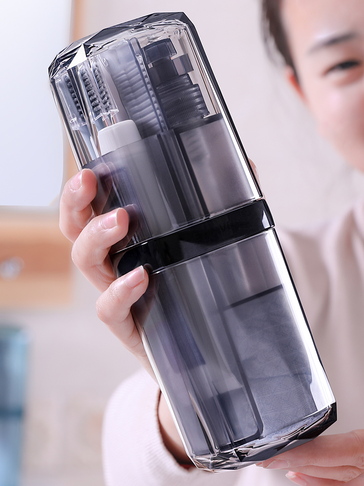 Mouthwash cup toothbrush storage box travel dental kit toothbrush cylinder portable wash cup simple home brush cup set